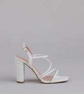 Flirt Mode Activated Strappy Block Heels
